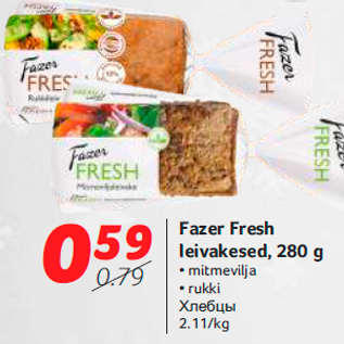 Allahindlus - Fazer Fresh leivakesed, 280 g