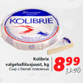 Allahindlus - Kolibrie valgehallitusjuust, kg