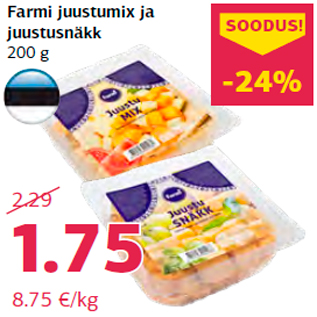 Allahindlus - Farmi juustumix ja juustusnäkk 200 g