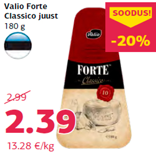 Allahindlus - Valio Forte Classico juust 180 g