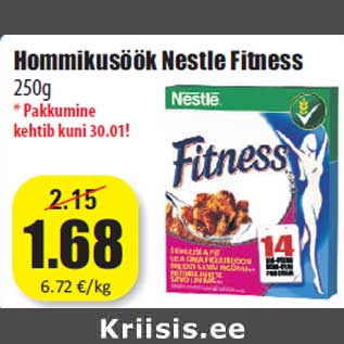 Allahindlus - Hommikusöök Nestle Fitness 250g