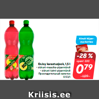 Allahindlus - EnJoy karastusjook, 1,5 l