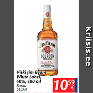 Allahindlus - Viski Jim Beam White Label