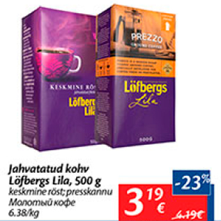 Allahindlus - Jahvatatud kohv Löfbergs Lila, 500 g