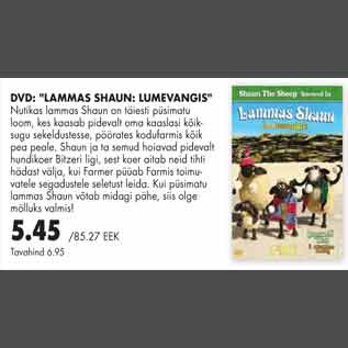 Allahindlus - DVD "Lammas shaun: lumevangis"