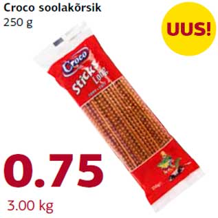 Allahindlus - Croco soolakõrsik 250 g