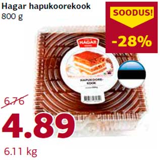 Allahindlus - Hagar hapukoorekook 800 g