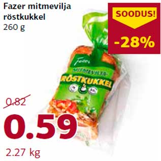 Allahindlus - Fazer mitmevilja röstkukkel 260 g