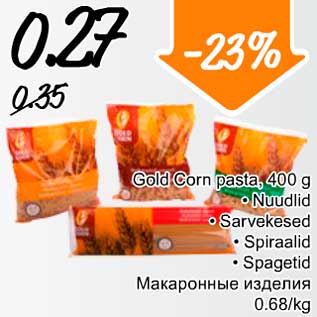 Allahindlus - Gold Corn pasta, 400 g