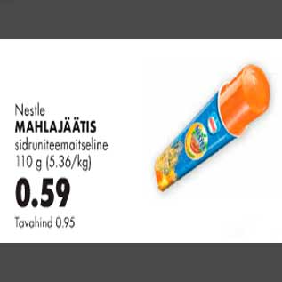 Allahindlus - Mahlajäätis sidruniteemaitseline 110g