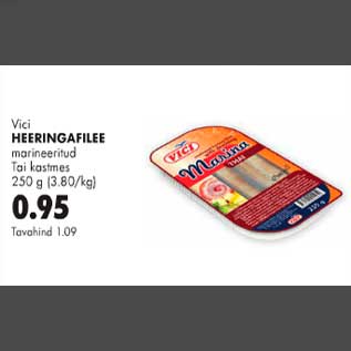 Allahindlus - Heeringafilee marineeritud 250g