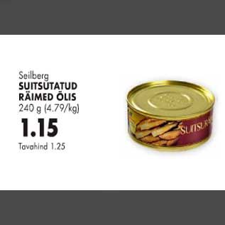 Allahindlus - Suitsutatud räimed õlis 240g