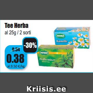 Allahindlus - Tee Herba