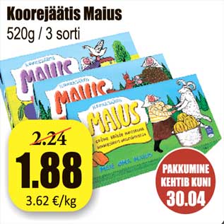 Allahindlus - Koorejäätis Maius