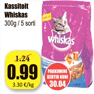 Allahindlus - Kassitoit Whiskas