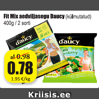 Allahindlus - Fit Mix aedviljasegu Daucy