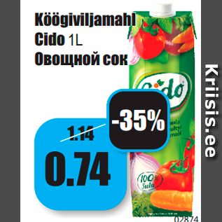 Allahindlus - Köögiviljamahl Cido 1L