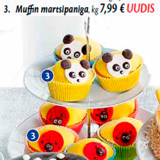 Allahindlus - 3. Muffin martsipaniga, kg