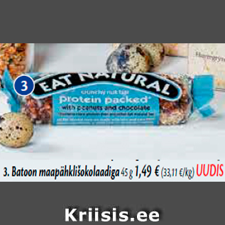 Allahindlus - 3. Batoon maapähklišokolaadiga 45 g