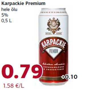 Allahindlus - Karpackie Premium hele õlu