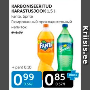 Allahindlus - KARBONISEERITUD KARASTUSJOOK 1,5 L