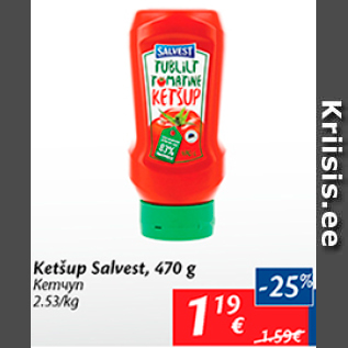 Allahindlus - Ketšup Salvest, 470 g