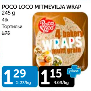 Allahindlus - POCO LOCO MITMEVILJA WRAP