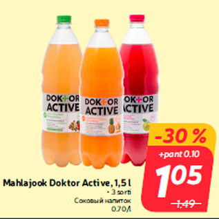 Allahindlus - Mahlajook Doktor Active, 1,5 l