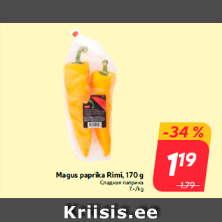 Allahindlus - Magus paprika Rimi, 170 g