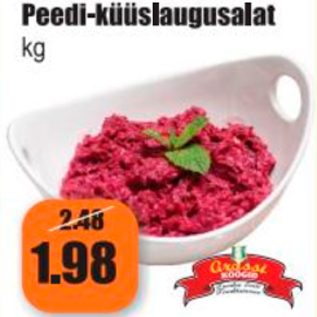 Allahindlus - Peedi-küüslaugusalat kg