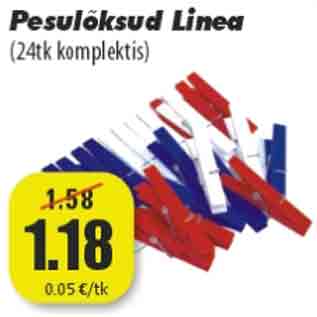 Allahindlus - Pesulõksud Linea