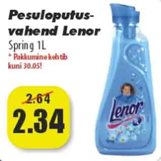 Allahindlus - Pesuloputusvahend Lenor