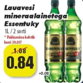 Allahindlus - Lauavesi mineraalainetega Essentuky