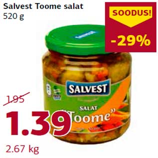 Allahindlus - Salvest Toome salat 520 g