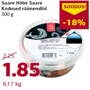 Allahindlus - Saare Hõbe Saare Kodused räimerullid 300 g