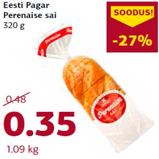 Allahindlus - Eesti Pagar Perenaise sai 320 g