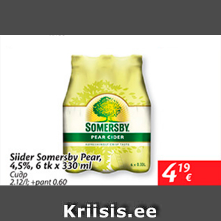 Allahindlus - Siider Somersby Pear