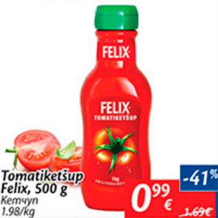 Allahindlus - Tomatiketšupp Felix, 500 g