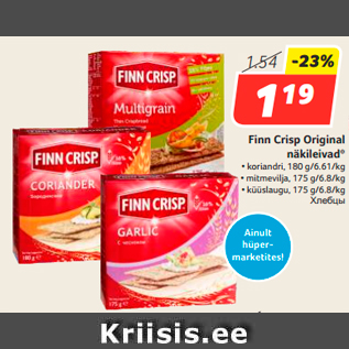 Allahindlus - Finn Crisp Original näkileivad*