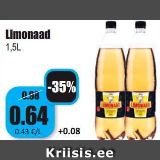 Allahindlus - Limonaad 1,5L