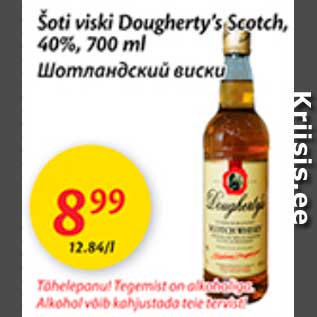 Allahindlus - Šoti viski Dougherty´s Scotch