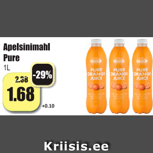 Allahindlus - Apelsinimahl Pure 1 l