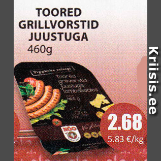 Allahindlus - TOORED GRILLVORSTID JUUSTUGA, 460 G