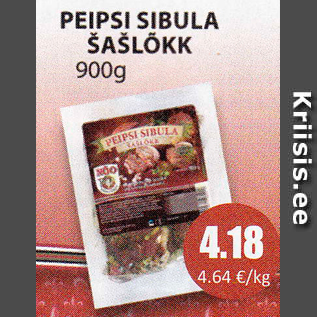 Allahindlus - PEIPSI SIBULA ŠAŠLÕKK, 900 G