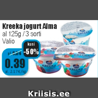 Allahindlus - Kreeka jogurt Alma