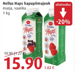 Allahindlus - Hellus Haps hapupiimajook