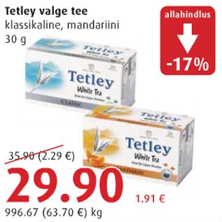 Allahindlus - Tetley valge tee