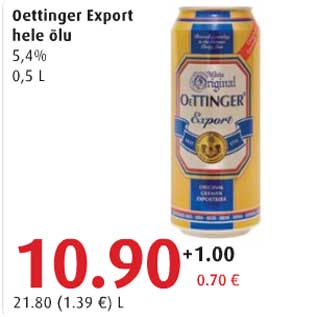 Allahindlus - Oettinger Export hele õlu