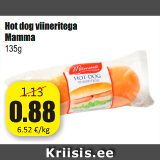 Allahindlus - Hot dog viineritega Mamma 135g