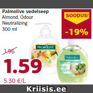 Allahindlus - Palmolive vedelseep